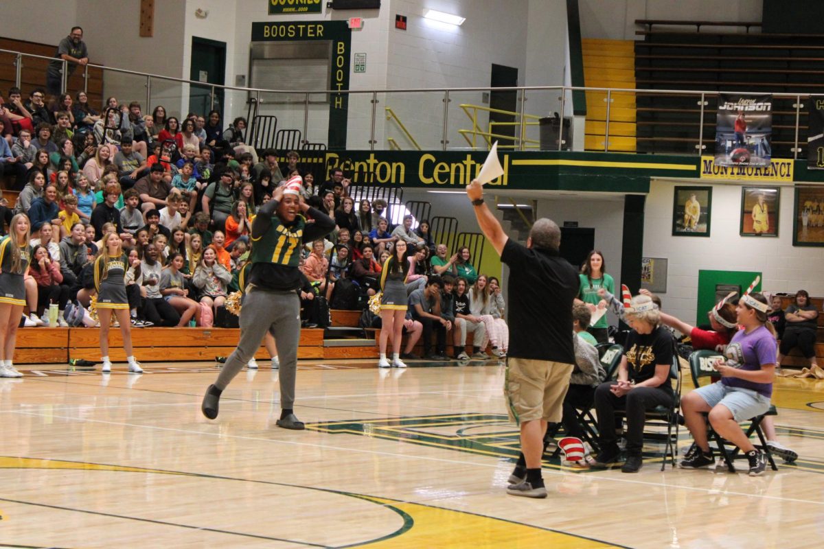 The aftermath of a competitor's loss in Musical Chairs.