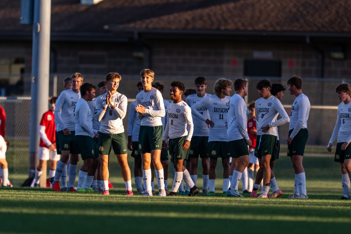 The Bison celebrate their first sectional victory since 2022.